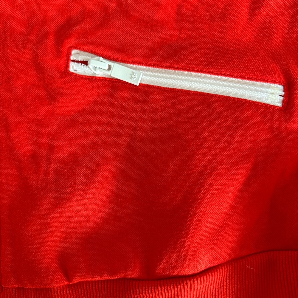 Adidas Originals Women's Red Bomber Jacket - Picture 4 of 6
